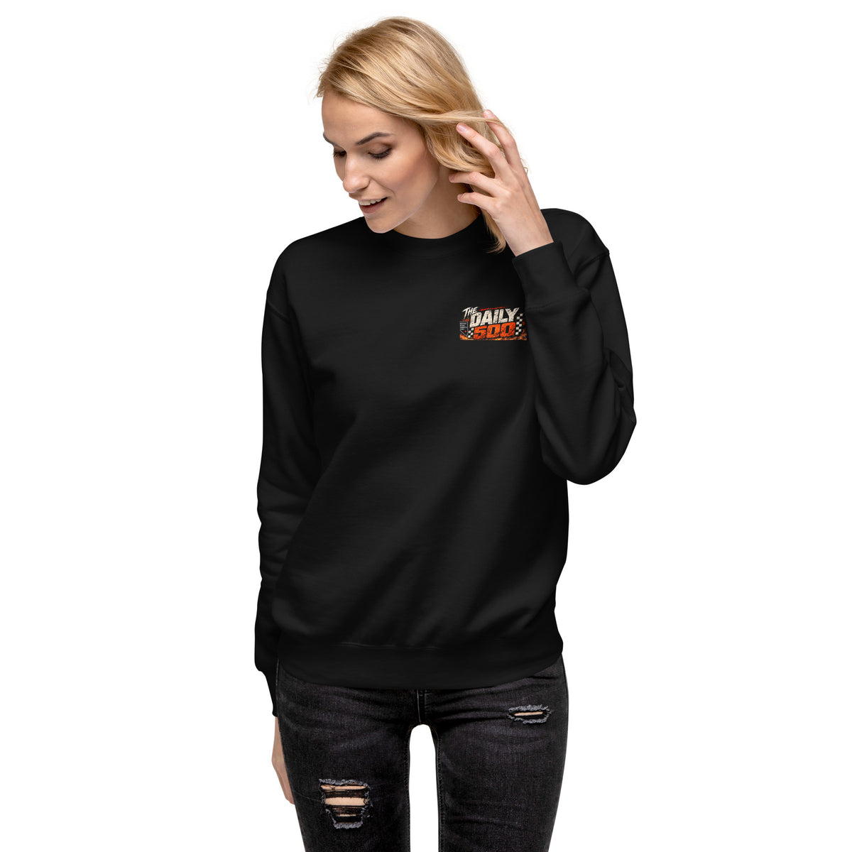 THE DAILY 500™ — THE RACE NOBODY ENTERED Premium Crewneck