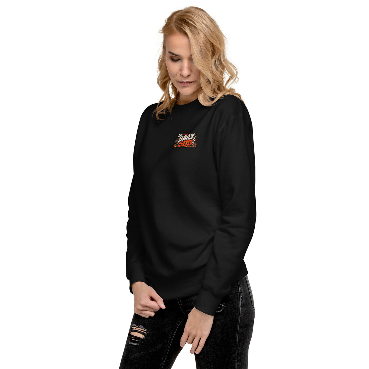 THE DAILY 500™ — THE RACE NOBODY ENTERED Premium Crewneck